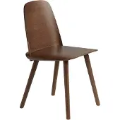 Muuto Nerd ruokapöydän tuoli Stained dark brown