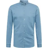 Jack & Jones Logo Stretch Denim Pitkähihainen Kauluspaita