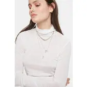 Denim Hunter 01 The Rollneck - White - L