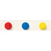 Room copenhagen Lego Wall Hanger Rack seinänaulakko, punainen - sininen - keltai