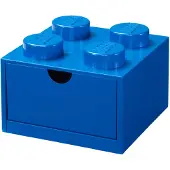 LEGO Desk Drawer 4 säilytyslaatikko, kirkkaansininen