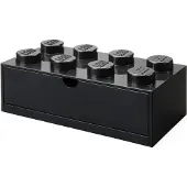 LEGO Desk Drawer 8 säilytyslaatikko, musta