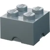 LEGO Storage Brick 4 säilytyslaatikko, tummanharmaa