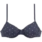LASCANA Bikinitoppi 'Sparkel' laivastonsininen / valkoinen