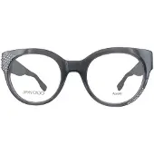 Jimmy Choo JC136 49/20/140 Läpinäkyvät harmaat silmälasit Akryyli NAISILLE JC136