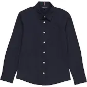 Tommy Hilfiger Solid Stretch Poplin Shirt L/S - Blue - 86