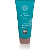 Hot - Shiatsu 2in1 Amber tuoksu - hieronta-liukuvoide - meripihka (200 ml)
