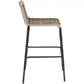 Kave Home Lambton-baarijakkara ruskea/musta K 74 cm