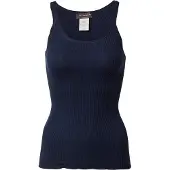 Rosemunde Rwbelle Silk U-Neck Strap Elastic T - Navy - S