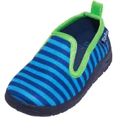 Playshoes Sisäkengät 'Ringel' marine / taivaansininen / limetti