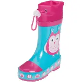 Playshoes Kumisaappaat 'Eule' sininen / vaalea pinkki / tumma pinkki | 26,5 | boy