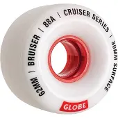 Globe Bruiser 62mm Wheels white / red / 62 Koko Uni
