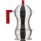 Alessi Pulcina-espressopannu, 15 cl, punainen
