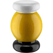 Alessi Sottsass maustemylly, pieni, keltainen - valkoinen - musta