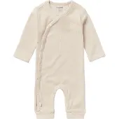 Noppies U Playsuit Ls Rib Nevis - Cream - 68