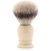 Muhle Silvertip Fibre Ivory Resin partasuti Medium 1 kpl