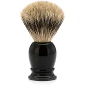 Muhle CLASSIC Silvertip Black partasuti mäyränharjaksesta keskitason 1 kpl