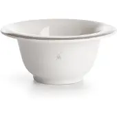 Muhle Porcelain Shaving Bowl Platinum Rim White