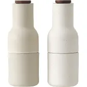 Menu Bottle Grinder maustemyllyt 2 kpl, keramiikka, sand - pähkinä