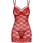 Obsessive 860 - punainen chemise & Stringit