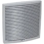 Vilpe 240X240 mm vaaleanharmaa monitoimi-säleikkö