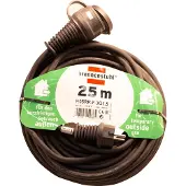 Brennenstuhl – Earthed extension cable, CEE 7/7 - CEE 7/4, 25m, black (1161470)
