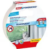 TESA asennusteippi Powerbond kaksipuoleinen 19 mm x 5 m läpinäkyvä