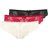 LASCANA Stringit kerma / punainen / musta