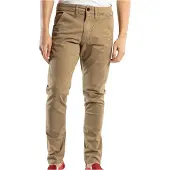 REELL Flex Tapered Chino Housut dark sand Koko 38/32