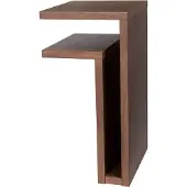 Maze F-shelf seinähylly, vasen, pähkinä