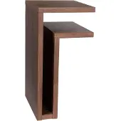 Maze F-shelf seinähylly, oikea, pähkinä