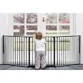 Babydan turvaportti Olaf X 90-223cm, musta