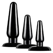 Anal Adventures Basic Plug Kit Black