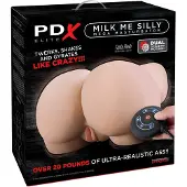 PDX Elite Milk Me Silly - värisevä torso-masturbaattori (nude)