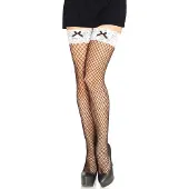 Leg avenue Polvisukat Verkko ja Pienet Rusetit Deluxe - One size
