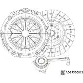 Blue Print Kytkinpaketti ADBP300013
