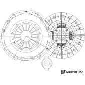 Blue Print Kytkinpaketti ADBP300056