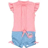 Playshoes Uimapuku pastellinsininen / vanha roosa / valkoinen