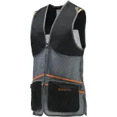 Beretta Full Mesh Vest (Color: Black & Gray, Size: 3XL)