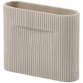 Muuto Ridge maljakko, 16,5 cm, beige