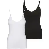 Vero moda Maxi My Soft Tall Hihaton V-aukkoinen T-paita 2 Yksiköt