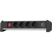 Airam 4 -porttinen jatkojohto + 2 USB