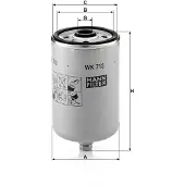 Mann Polttoainesuodatin WK 713