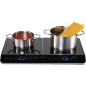 Medion LIFE Double induction hob MD 15324 3500 W black with 2 zones 2x 20 cm (50079020)