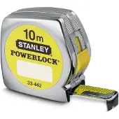 Stanley PowerLock - Mittanauha - 10 m - Terän leveys: 25 mm - muovi, Mylar - kromattu (kaappi)