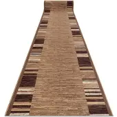 Rugsx Alfombra de pasillo con refuerzo de goma ADAGIO beige 100x350 cm