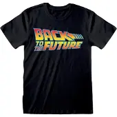 Heroes Official Back To The Future Vintage Logo Short Sleeve T-shirt Musta XL Mies