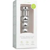 EasyToys Metal Butt Plug No.14 - Silver/Clear