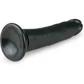 EasyToys - realistinen dildo imukupilla 20,5 cm - musta