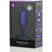B-Vibe Snug Plug 2 Anustappi 11 cm - Lila